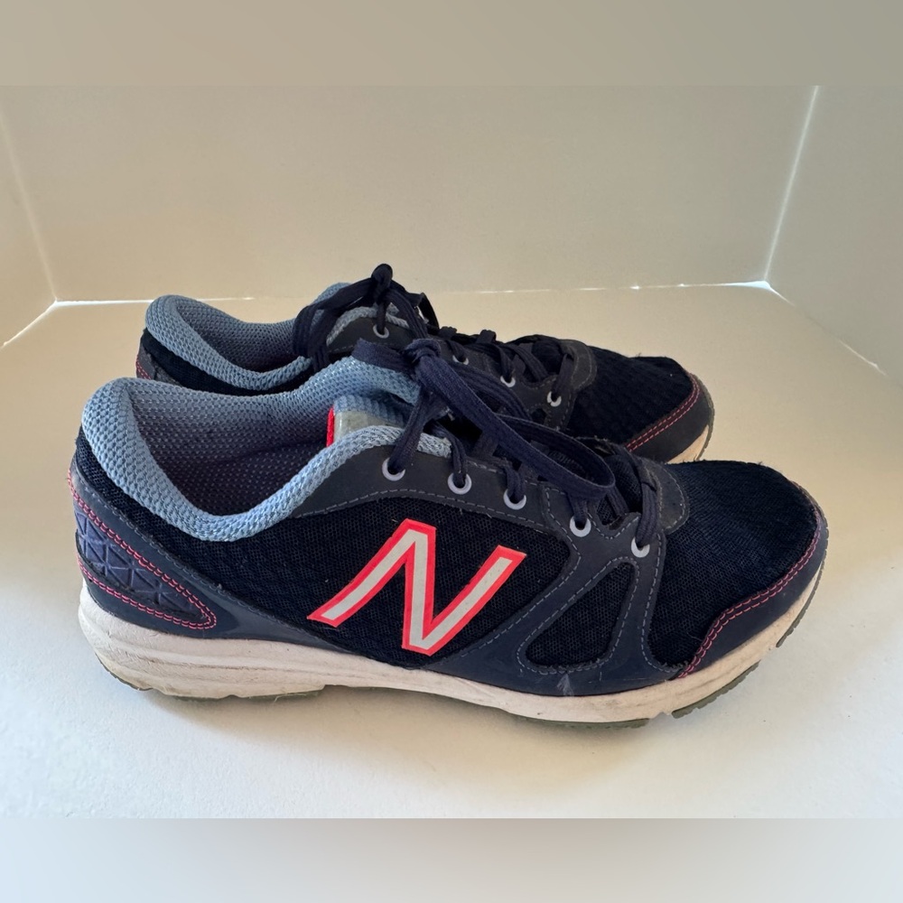 New Balance Gray and Red Athletic Shoes